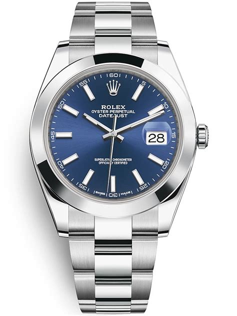 rolex datejust 41 oystersteel blue|rolex datejust 41 price.